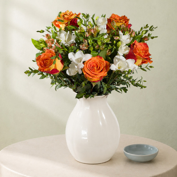 Hiking - Autumn Rose and Freesias