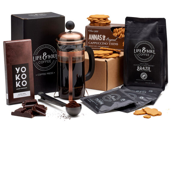Hiking - Luxury Cafetiere and Treats Box
