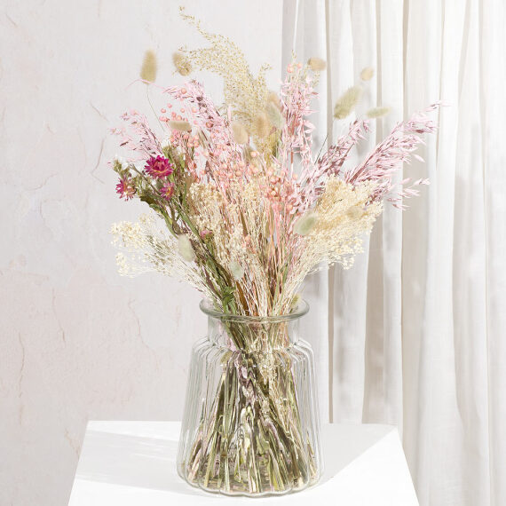 Hiking - Rose Quartz Dried Flower Bouquet