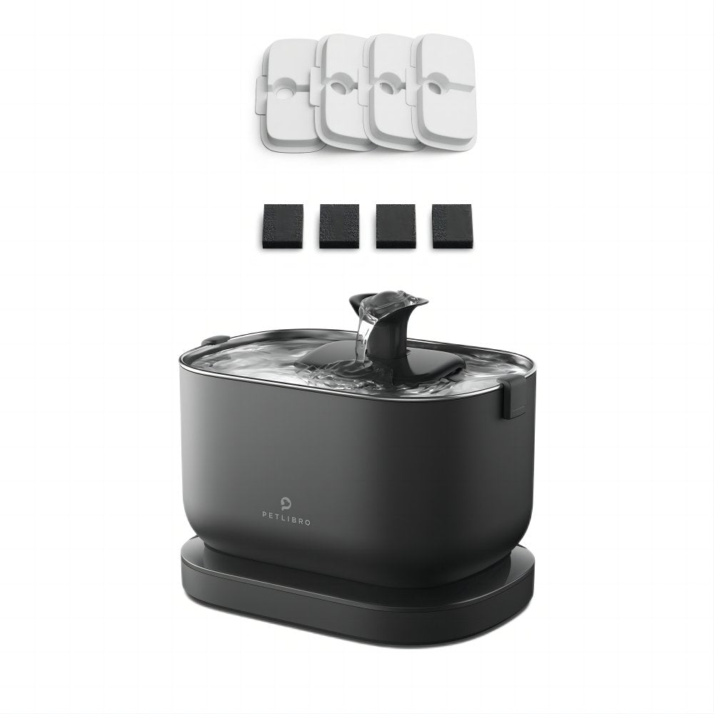 Resistance Bands Set With Handles - Petlibro Dockstream Battery-Operated Water Fountain, Black