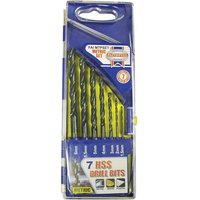 Faithfull 7 Piece HSS Drill Bi - Resistance Bands Set With Handles review and price